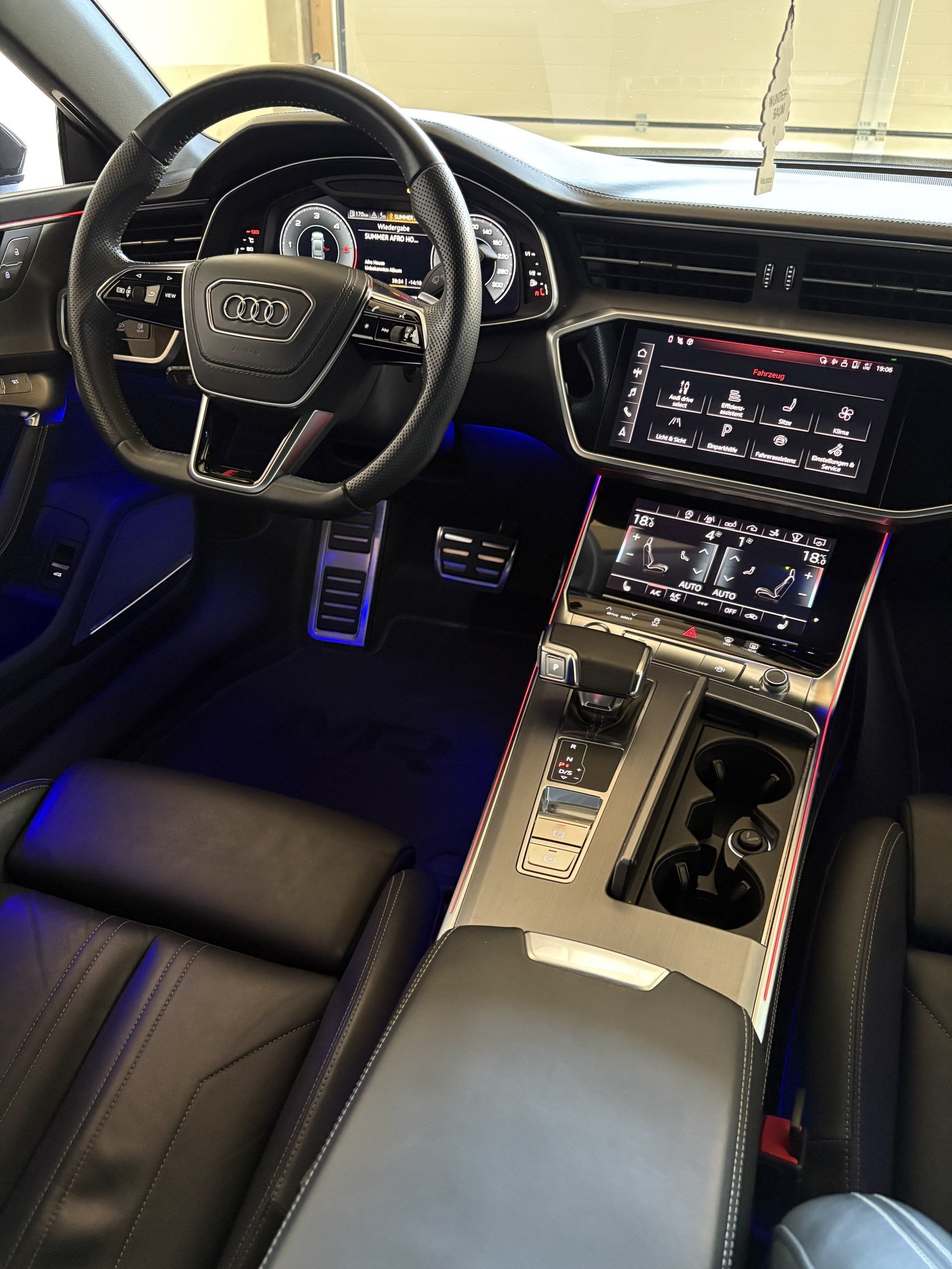 Innenraum des Audi A7 nach der Aufbereitung